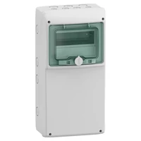 Schneider 13190 MUREVA (Kaedra) Univerzális kiselosztó, átlátszó ajtó, 1x8 modul