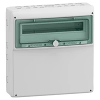 Schneider 13193 MUREVA (Kaedra) Univerzális kiselosztó, átlátszó ajtó, 1x18 modul
