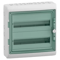 Schneider 13434 MUREVA (Kaedra) Kiselosztó, átlátszó ajtó, 2x18 modul