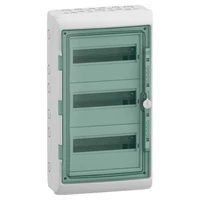 Schneider 13435 MUREVA (Kaedra) Kiselosztó, átlátszó ajtó, 3x12 modul