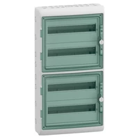 Schneider 13437 MUREVA (Kaedra) Kiselosztó, átlátszó ajtó, 4x18 modul