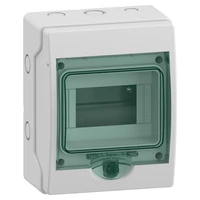 Schneider 13442 MUREVA (Kaedra) Mini elosztó, átlátszó ajtó, 1x6 modul