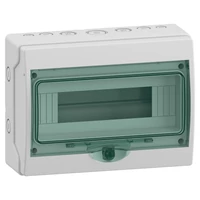 Schneider 13444 MUREVA (Kaedra) Mini elosztó, átlátszó ajtó, 1x12 modul