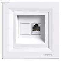 EPH4700121  ASFORA 1xRJ45 Cat6 UTP aljzat, fehér