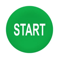 Schneider ZBAF333 Harmony Ø30 panelbe süllyesztett nyomógomb tető, zöld, "START"