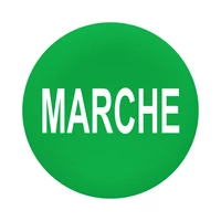 Schneider ZBAF342 Harmony Ø30 panelbe süllyesztett nyomógomb tető, zöld, "MARCHE"
