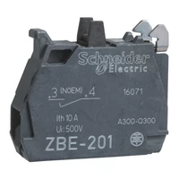 Schneider ZBE1016P Harmony XB4/XB5 érintkező blokk, 1NO, IP5X, aranyozott alacsonyszintű érintkezők, csavaros csatlakozó