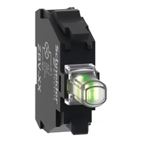 Schneider ZBVB19 fehér világító elemhez fej Ø22 LED 24V csavaros csatlakozó