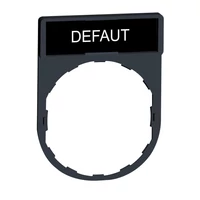 Schneider ZBY2134 Harmony címketartó 30x40 mm, Ø22 készülékekhez, 8x27 mm felirati címkével, DEFAUT