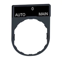 Schneider ZBY2185 Harmony címketartó 30x40 mm, Ø22 készülékekhez, 8x27 mm felirati címkével, AUTO-O-MAIN