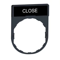 Schneider ZBY2314 Harmony címketartó 30x40 mm, Ø22 készülékekhez, 8x27 mm felirati címkével, CLOSE