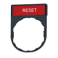Schneider ZBY2323 Harmony címketartó 30x40 mm, Ø22 készülékekhez, 8x27 mm felirati címkével, RESET