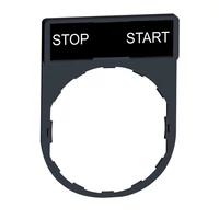 Schneider ZBY2366 Harmony címketartó 30x40 mm, Ø22 készülékekhez, 8x27 mm felirati címkével, START-START