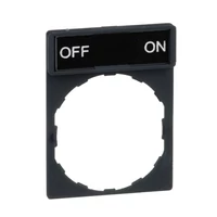 Schneider ZBY2367 Harmony címketartó 30x40 mm, Ø22 készülékekhez, 8x27 mm felirati címkével, OFF-ON
