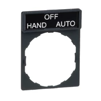 Schneider ZBY2387 Harmony címketartó 30x40 mm, Ø22 készülékekhez, 8x27 mm felirati címkével, HAND-OFF-AUTO