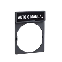 Schneider ZBY2485 címketartó 30 x 40 mm címkével 8 x 27 mm jelöléssel AUTO O MANUAL