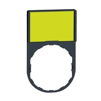 Schneider ZBY6102 Harmony címketartó 30x50 mm, Ø22 készülékekhez, 18x27 mm jelöletlen felirati címkével, fehér/sárga