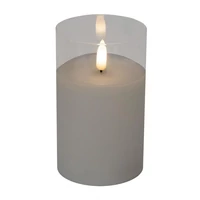 SOMOGYI Home CD 1 LED-es gyertya, állófényű LED, műanyag, 3 funkció