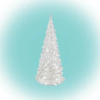 SOMOGYI Home CDM 12 LED-es fenyőfa asztali dísz, 12cm, 3D akril dekoráció