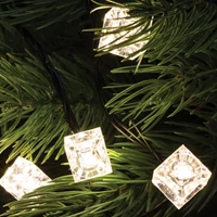 SOMOGYI Home DECO 5 dekoráció szett, kocka alakú, 50 db, Ø5 mm-es LED-re, kül- és beltéri kivitel