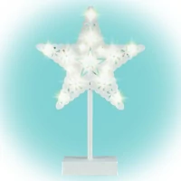 SOMOGYI Home KAD 20 STAR csillag asztaldísz, 20 db LED, ABS műanyag, 25 x 39 cm