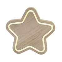 SOMOGYI Home KAD 27 fa asztaldísz, csillag, LED neon-light szalag, melegfehér