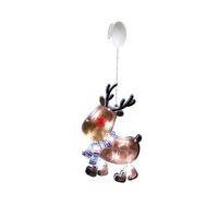 SOMOGYI Home KID 311 rénszarvas ablakdísz, 10 db LED, öntapadó elemtartó, 10 x 26 cm