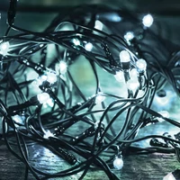 SOMOGYI Home LED 108C/WH LED-es fényfüzér, 7 m / 100 db hidegfehér LED, 8 fényprogram, zöld vezeték, hálózati adapter, kül- és beltéri kivitel