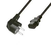 SOMOGYI Home N 5X számítógépes hálózati csatlakozókábel, 3 x 0,75 mm2 hálózati vezeték, 2m, 250 V~/ max. 6 A / max. 1380 W