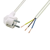 SOMOGYI Home N 7 hálózati csatlakozókábel, 2 m, H05VV-F 3G0,75 mm2 kábellel, védőérintkezős, max.1380W, fehér