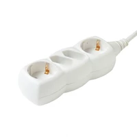 SOMOGYI Home NV 14-3/WH/1,5 hálózati elosztó, 3 m, H05VV-F 3G1,5 mm2 kábel, IP 20 kivitel, 2 védőérintkezős és 2 euro aljzat, max. 3500W, fehér