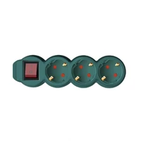 SOMOGYI Home NV 3K-5/GR/1,5 hálózati elosztó, 5 m, H05VV-F 3G1,5 mm2 kábel, kétpólusú kapcsoló, IP20 kivitel, 3 védőérintkezős aljzat, max. 3500W, zöld