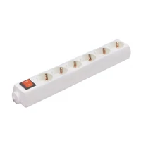 SOMOGYI Home NV 06K hálózati elosztó, szerelhető, 6 gyermekvédelemmel ellátott kapcsolós aljzat, max. 3500W, fehér
