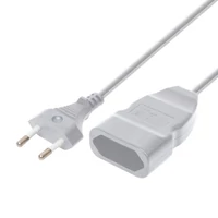 SOMOGYI Home NV 12-5/WH EURO kéteres hosszabbító, 5 m,  H03VVH2-F 2x0,75 mm2 kábel, 250V~/2,5A/max.575W, fehér színű