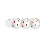 SOMOGYI Home NV 3/WH hálózati elosztó, 1,5 m, H05VV-F 3G1,0 mm2 kábel, IP20 kivitel, 3 védőérintkezős aljzat, max. 3500W, fehér