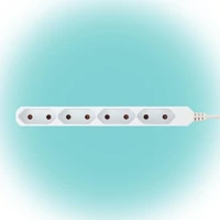 SOMOGYI Home NV 4E-5/WH EURO hálózati elosztó, 5 m, H05VVH2-F 2 x 0,75 mm2, 4 védőérintkezős EURO aljzat, max. 2300 W, fehér