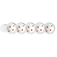 SOMOGYI Home NV 5/WH hálózati elosztó, 1,5 m, H05VV-F 3G1,0 mm2 kábel, IP20 kivitel, 5 védőérintkezős aljzat, max. 3500W, fehér