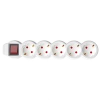 SOMOGYI Home NV 5K/WH hálózati elosztó, 1,5 m, H05VV-F 3G1,0 mm2 kábel, kétpólusú kapcsoló, IP20 kivitel, 5 védőérintkezős aljzat, max. 3500W, fehér