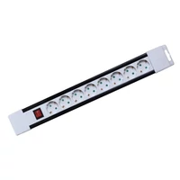 SOMOGYI Home PNV 08K/WH hálózati elosztó, 2 m, H05VV-F 3G1,0 mm2 kábel, kapcsolós, IP20 kivitel, 8 aljzat gyermekvédelemmel, max. 3500W, fehér, felakasztható