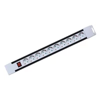 SOMOGYI Home PNV 10K/WH hálózati elosztó, 2 m, H05VV-F 3G1,0 mm2 kábel, kapcsolós, IP20 kivitel, 10 aljzat gyermekvédelemmel, max. 3500W, fehér, felakasztható