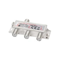 SOMOGYI Home TSX 1911 F elosztó, HQ professzionális minőség, 75 Ohm, IP44, cink-ötvözet konstrukció, 5-2400 MHz, 3 utas, 1 bemenet, 3 kimenet