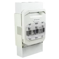 Tracon DSH1-3 Vízsz. szakaszolókapcs.-biztosító, szerelőlapra, sarus AC400V, AC 690V, 250A, 3P, NH1, M10