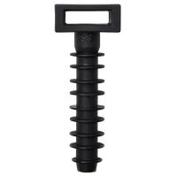 Tracon 9843 Beüthető kábelkötegelő tipli d=8mm, A=10,3×3,2mm, PA6.6