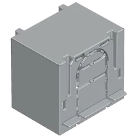 Tracon AA-KETO-00-1/36 Érintésvédelmi burkolat alsó/felső kábelbevezetéshez 1P 00, 1P, L=36 mm