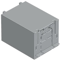 Tracon AA-KETO-00-1/66 Érintésvédelmi burkolat alsó/felső kábelbevezetéshez 1P 00, 1P, L=66 mm