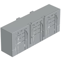 Tracon AA-KETO-2-3 Érintésvédelmi burkolat alsó/felső kábelbevezetéshez 3P 2, 3P, L=42 mm