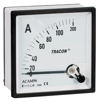 Tracon ACAM72-5 Analóg váltakozó áramú ampermérő közvetlen méréshez 72×72mm, 5A AC