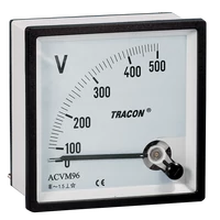 Tracon ACVM48-120 Analóg váltakozó áramú voltmérő 48×48mm, 120V AC