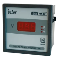 Tracon ACVMD-K-96-500 Digitális 3 fázisú váltakozó áramú voltmérő, direkt 96×96mm, 500V AC
