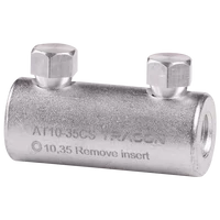 Tracon AT10-35CS Szakadófejes csavaros alumínium toldóhüvely 10-35mm2, 2xM10